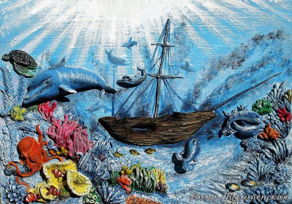 Панно из ракушек