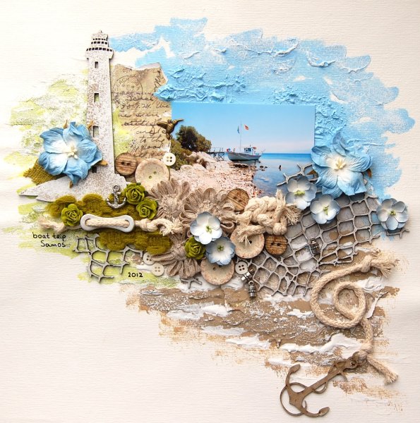 Панно с морскими ракушками