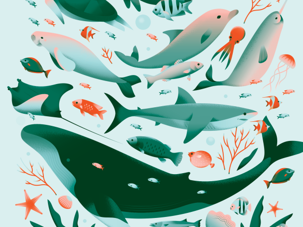 Стилизованные волны