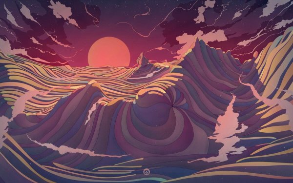 Принт волны