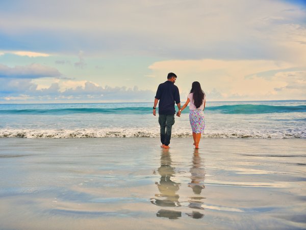 Пляж любовь