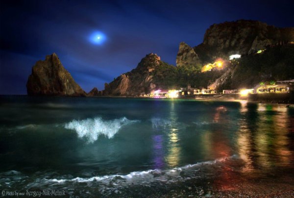 Ночная набережная Симеиз