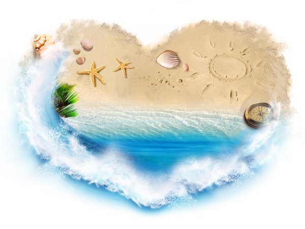 Открытка море