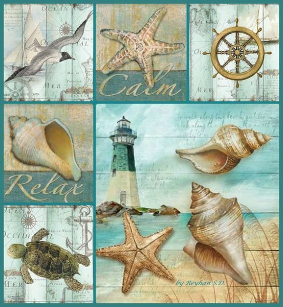 Морская тематика Винтаж