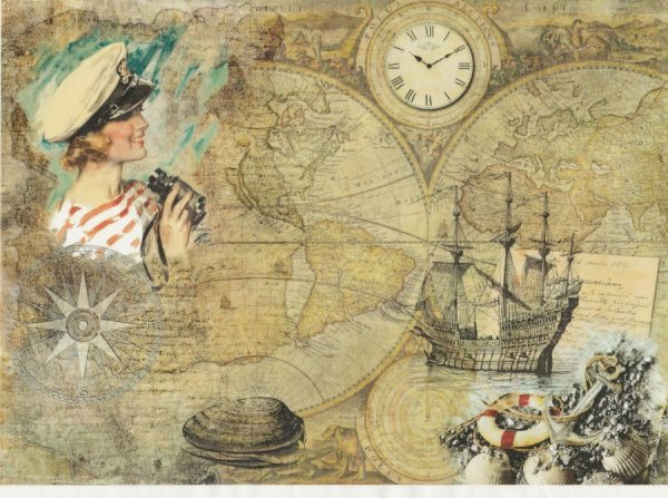 Фон для скрапбукинга путешествие