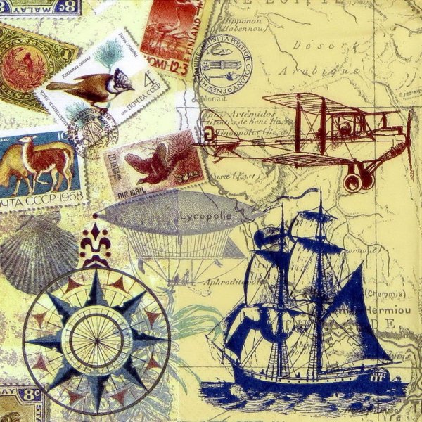 Бумага для скрапбукинга морская тематика