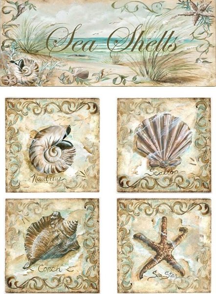 Декупаж морской