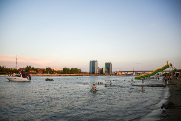 Дельта Волги у Каспия