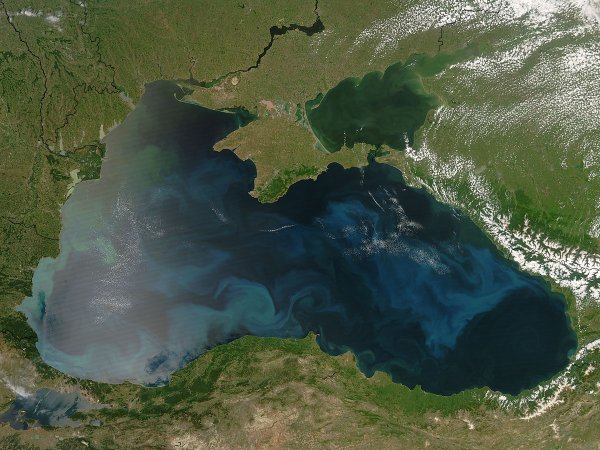 Рельеф дна черного моря