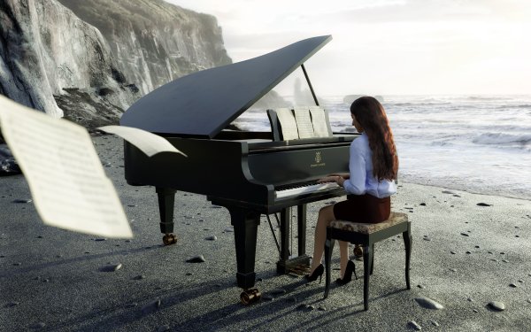 Рояль и море