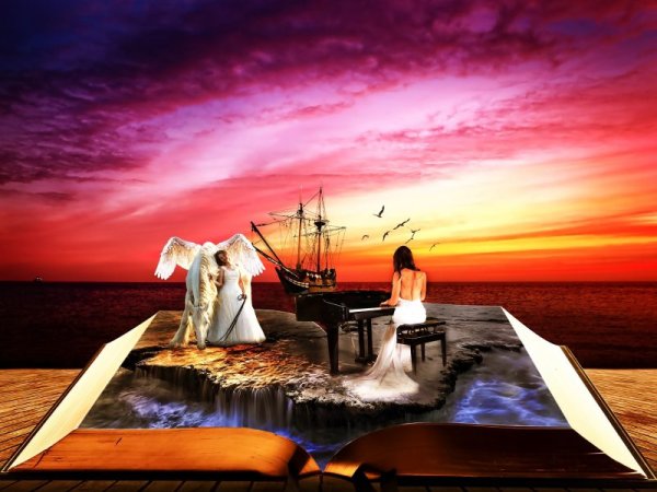 Рояль на закате