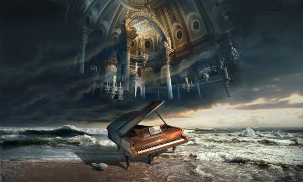 Рояль на закате