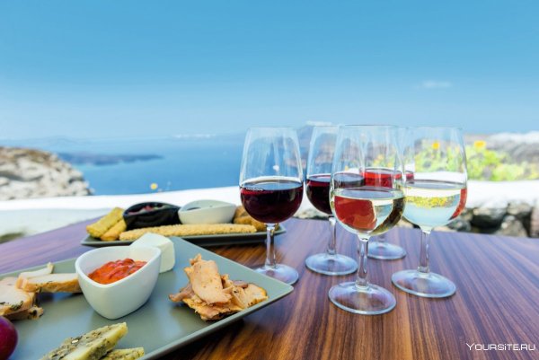 Santorini Греция вино