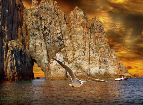 Скала дива Симеиз с моря