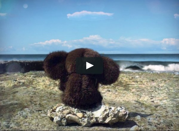 Чебурашка со спины