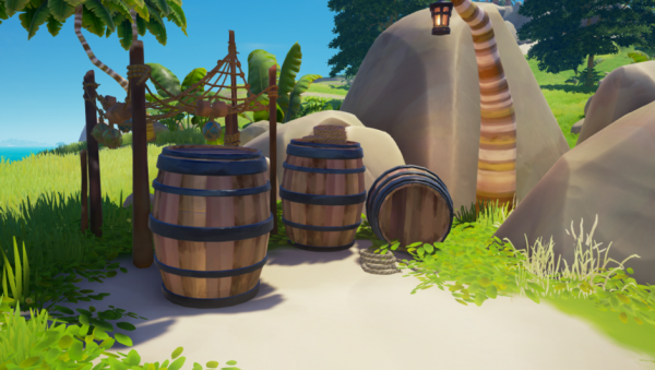 Погреб с бочками пива