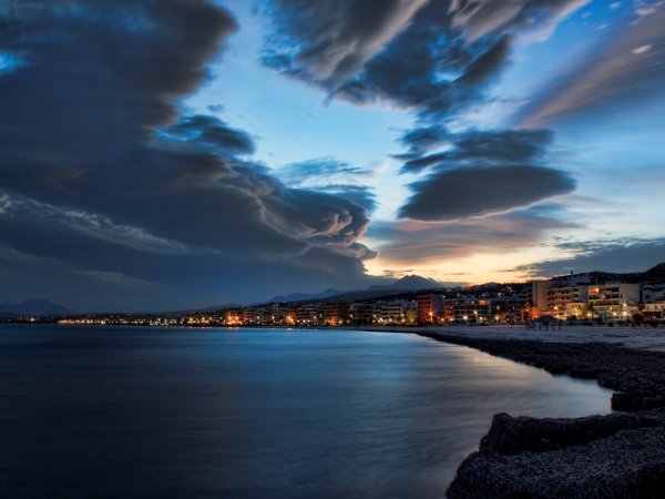 Пальмы на закате