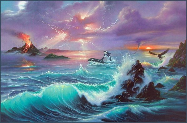 Картины море Джим Уоррен