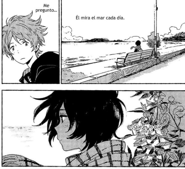 Незнакомец на берегу моря аниме