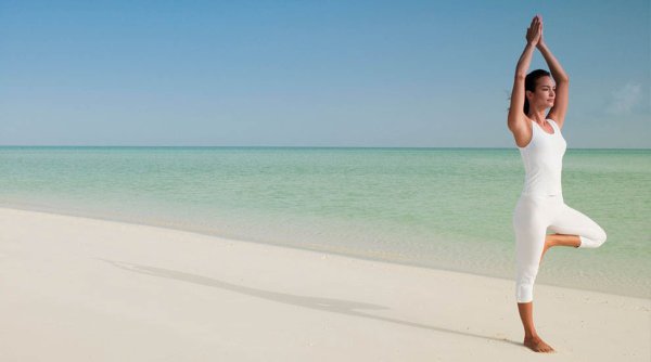 Йога на закате