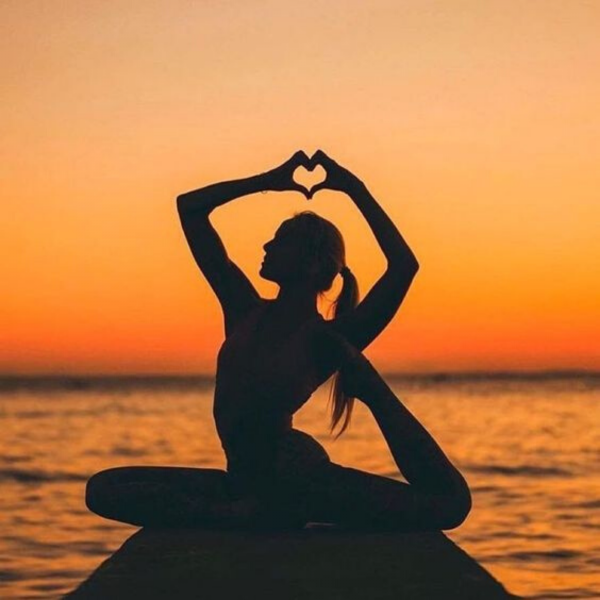 Йога на закате