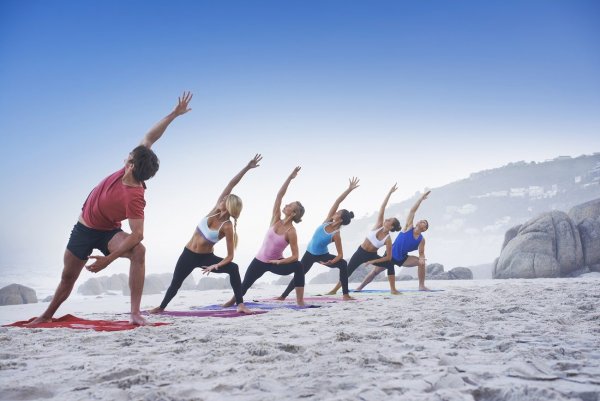 Гимнастика на пляже