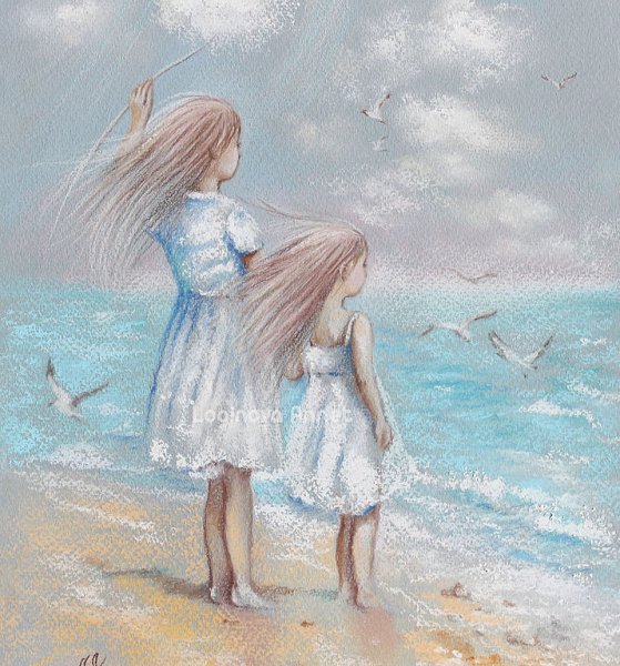 Дочка на море