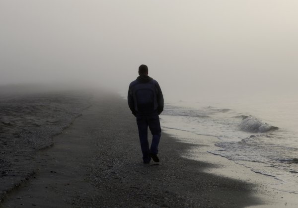 Корабль на закате