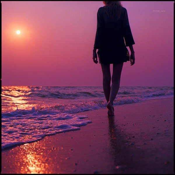 Человек на закате