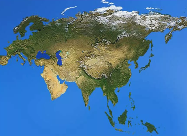 Материк Евразия физическая карта