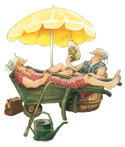 Бабульки на море