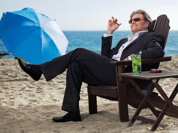 Мужчина отдыхает