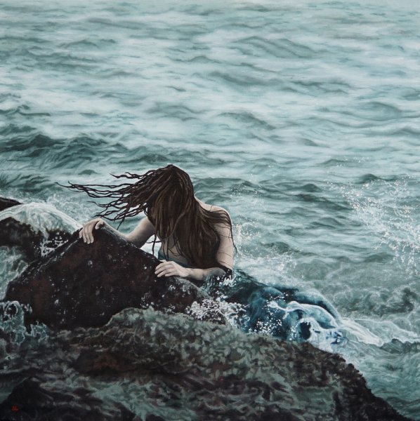 Девушка на скале