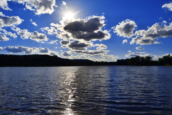 Река Волга в Казахстане