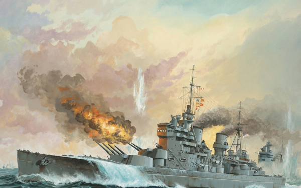 Линкор Кинг Джордж v арт