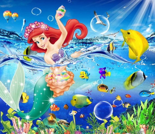 Русалочка подводный мир