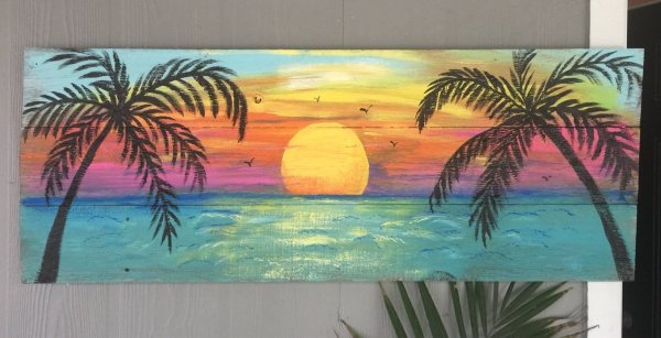 Пейзаж маркерами