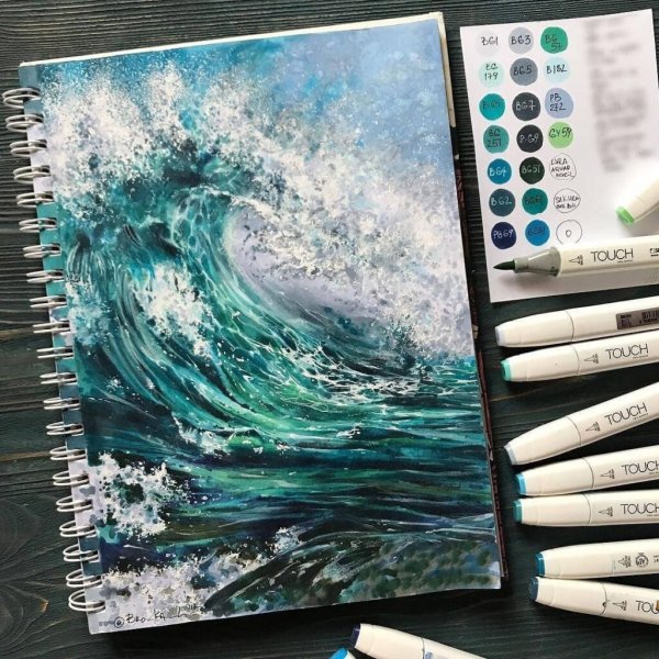 Пляжи фломастерами