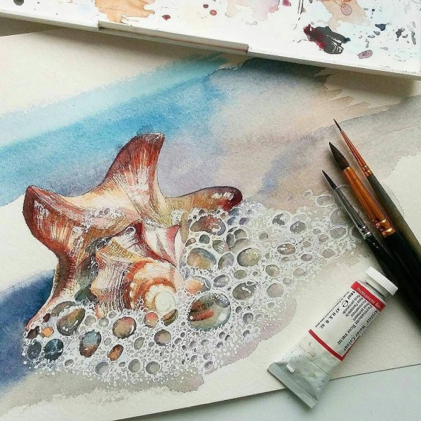 Акварельные скетчи путешествия