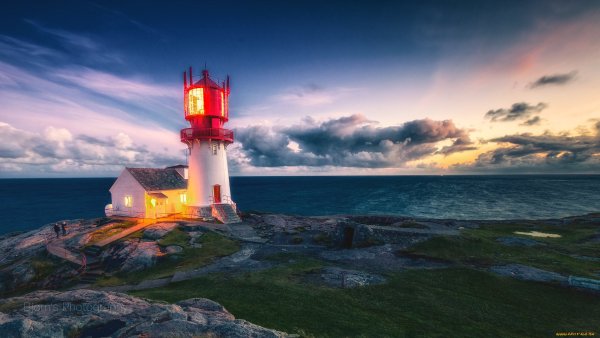 Маяк Линдеснес Норвегия