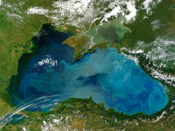 Черное море со спутника