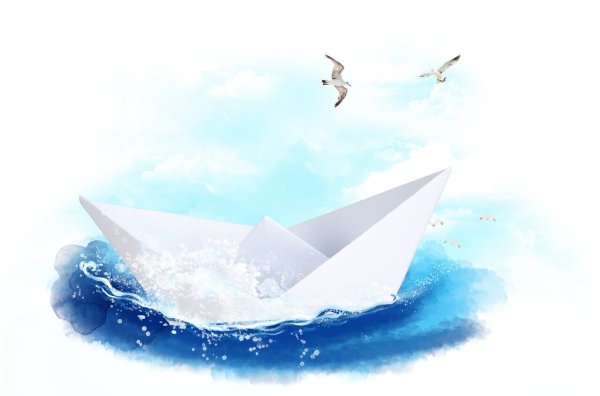 Бумажный кораблик