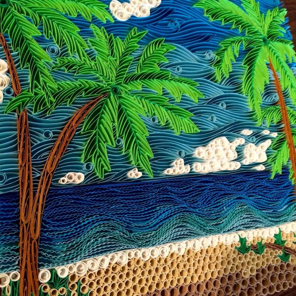 Пластилиновая живопись морской пейзаж