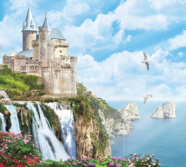 Фрески замок на горе Affresco