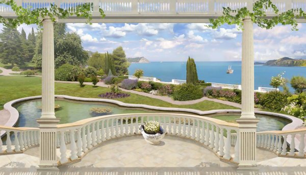 Фреска вид с террасы