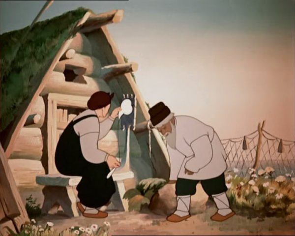 Мультфильм Золотая рыбка Пушкин