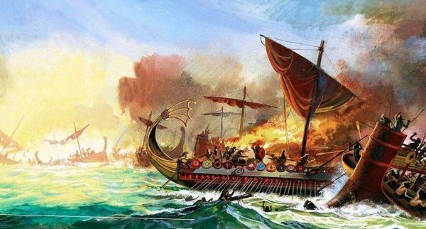 Саламинское сражение в древней Греции