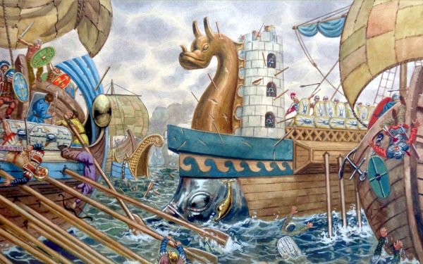 Саламинская битва в древней Греции