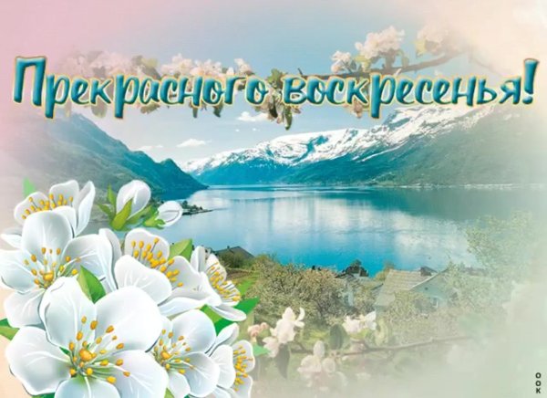 Хорошего воскресенья