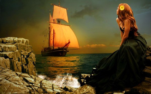 Силуэт девушки